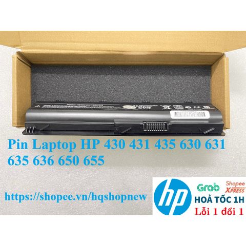 Pin Laptop HP 6 Cell Đen - Phụ Kiện Chính Hãng cho HP 430 431 435 630 631 635 636 650 655 - Bảo Hành Đổi Mới 100%