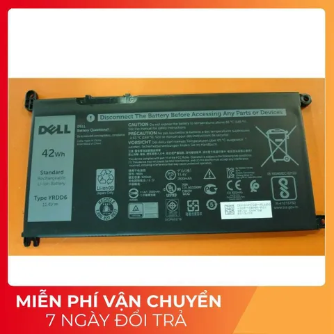 Pin laptop Inspiron 5584 3781 5485 5593 5590 5493 YRDD6 WDX0R PHỤ KIỆN LAPTOP