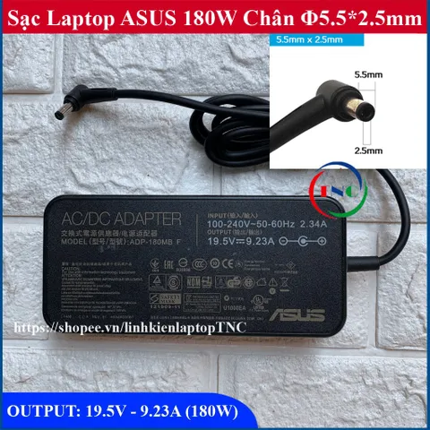 🔝 Sạc Laptop Asus 19.5V - 9.23A (180W) SLIM chất lượng cao (Adapter Asus 180W)