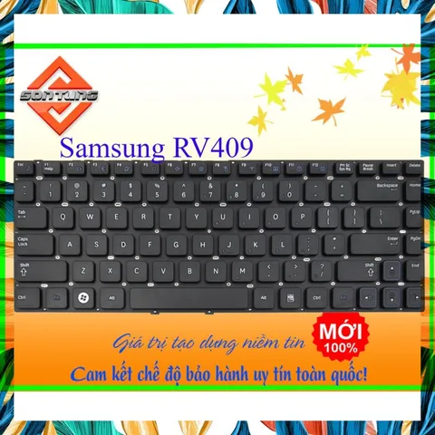 Bàn Phím Thay Thế Samsung NP-RC410 NP-RV409 NP-RV410 NP-RV411 NP-RV415 NP-RV420 - Bảo Hành Đổi Mới 09 Tháng, Chất Lượng Cao