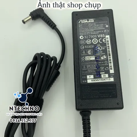 🔝 Sạc Laptop Asus 19v-3.42a/2.37a/1.75a - Sạc Asus chân to/chân nhỏ- Củ Vuông/Hình chữ nhật - Loại tốt-Tặng kèm dây ngu