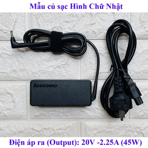 🔝 Sạc Laptop Lenovo 20V 2.25A chân nhỏ Φ4.0mm *1.7mm dành cho Laptop Lenovo IdeaPad