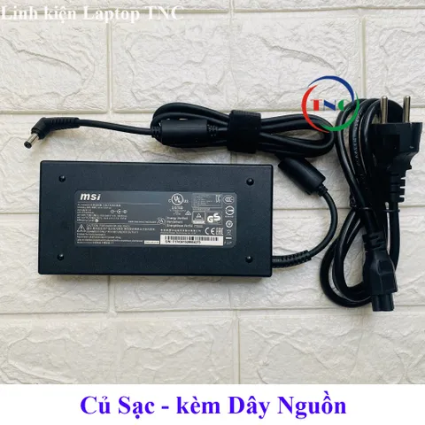 Sạc Laptop MSI 19.5V - 7.7A - 150W chân 5.5x2.5mm - Không Có Kim Nhỏ trong đầu sạc - đường kính đầu sạc 5.5mm PHỤ KIỆN L