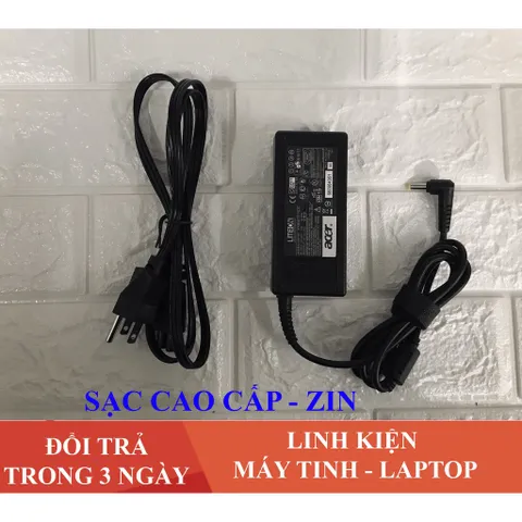 🔝 Sạc Laptop Acer 19V  3.42A  65W Cao Cấp ( ZIN ) Kèm Dây Nguồn