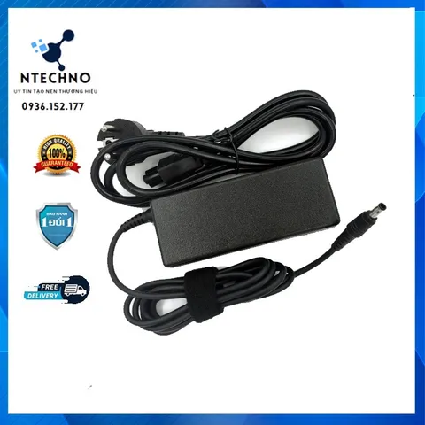🔝 Sạc Laptop Samsung 19V - 4.74A 90W [Zin] (Adapter Samsung 19V - 4.74A) Tặng kèm dây nguồn  Bảo hành 12 Tháng