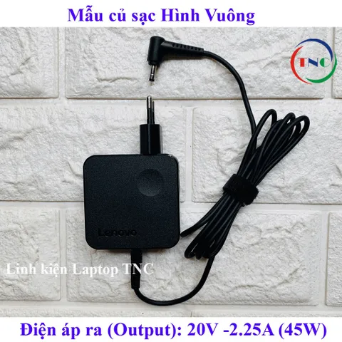 Sạc Laptop Lenovo 20V 2.25A chân nhỏ Φ4.0mm *1.7mm dành cho Laptop Lenovo IdeaPad PHỤ KIỆN LAPTOP