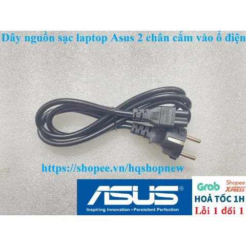 [Dây Xịn] Dây nguồn sạc laptop Asus 2 chân cắm vào ổ điện PHỤ KIỆN LAPTOP