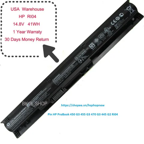 Pin Laptop HP ProBook 450 G3 455 G3 470 G3 Ri04 PHỤ KIỆN LAPTOP