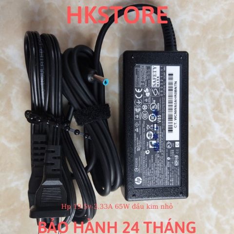 Sạc Laptop HP 19.5V-3.33A 65W Đầu Kim Nhỏ - Phù Hợp với Elitebook 820G3, 840G3, 850G3, 745G4 và Nhiều Model Khác