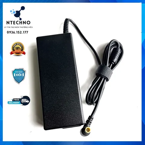 🔝 Sạc Laptop Sony 19.5V 4.7A 90W Tặng kèm dây nguồn Chân kim thường [pt] (Adapter Sony 19.5V - 4,7A)  Bảo hành 12 Tháng