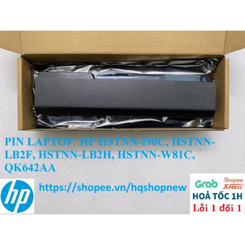 Pin Laptop HP Chính Hãng 6 Cell HSTNN-I90C, HSTNN-LB2F, HSTNN-LB2H, HSTNN-W81C, QK642AA - Đen, Bảo Hành Nhanh Chóng
