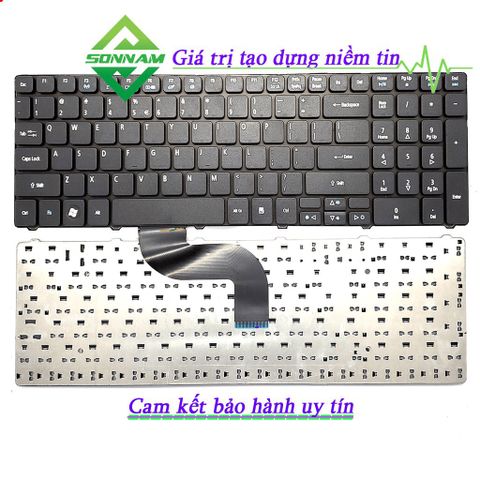 Bàn phím laptop Acer 5810 E1-531 E1-521 5738 5253 5536 5740 5750 E1-571 5745G - Phụ kiện laptop cao cấp, có độ nhạy cao, bảo hành 9 tháng.