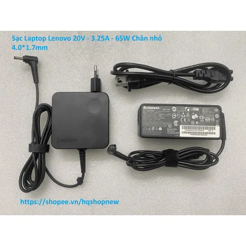 [Sạc zin] Sạc Laptop Lenovo 20V - 3.25A - 65W Chân nhỏ 4.0*1.7mm PHỤ KIỆN LAPTOP