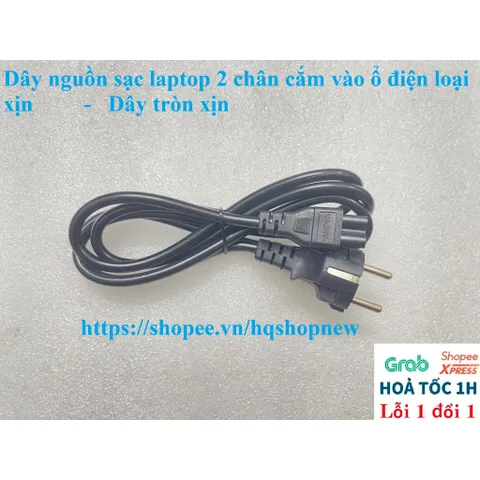 [Dây xịn] Dây nguồn sạc laptop 2 chân cắm vào ổ điện loại xịn PHỤ KIỆN LAPTOP