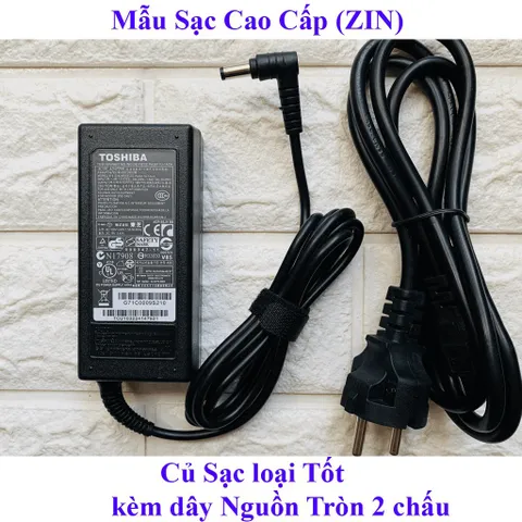 🔝 Sạc Laptop Toshiba 19V  3.42A - 65W ( Adaper Toshiba 19V - 3.42A ) Kèm dây nguồn