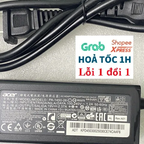 [Sạc zin] Sạc laptop Acer Swift 1 SF113 19V - 2.37A - 45W chân nhỏ 3.0 x 1.1 mm PHỤ KIỆN LAPTOP
