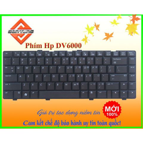 Bàn Phím Laptop HP Pavilion DV6000 - Thiết Kế US Layout, Độ Nhạy Cao, Bảo Hành 09 Tháng, Thao Tác Thay Thế Dễ Dàng