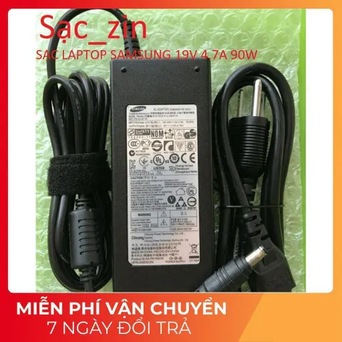 [Sạc zin] Sạc Laptop SAMSUNG. 19V - 4.74A - 90W Chân cắm 5.5 x 3.0 mm PHỤ KIỆN LAPTOP