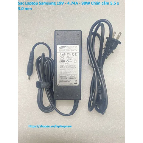 [Sạc zin] Sạc Laptop SAMSUNG. 19V - 4.74A - 90W Chân cắm 5.5 x 3.0 mm PHỤ KIỆN LAPTOP