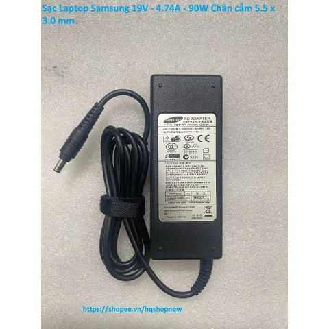 [Sạc zin] Sạc Laptop SAMSUNG. 19V - 4.74A - 90W Chân cắm 5.5 x 3.0 mm PHỤ KIỆN LAPTOP