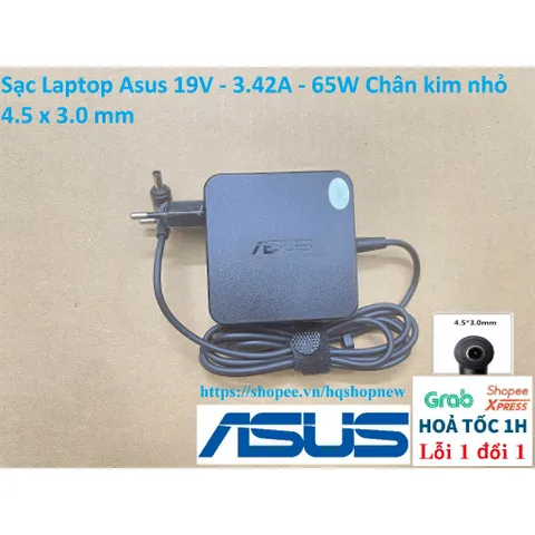 Sạc Laptop Asus 19V - 3.42A - 65W Chân kim nhỏ 4.5 x 3.0 mm PHỤ KIỆN LAPTOP