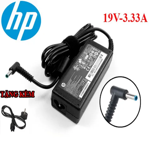 🔝 Sạc Laptop HP 19.5 - 3.33A Chân kim nhỏ (4.5mm x 3.0mm)  kèm dây nguồn
