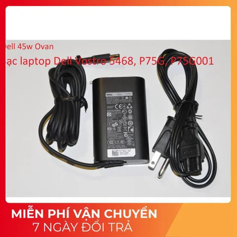 [Sạc zin] Sạc laptop Dell Vostro 5468 P75G P75G001 19.5V - 2.31A - 3.34A - 45W - 65W Chân kim nhỏ 4.5 x 3.0 mm PHỤ KIỆN