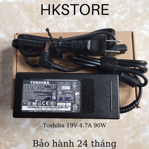 Sạc laptop Toshiba 19V-4.7A 90W Chính Hãng - Tương Thích Dòng L640, L655, C650, C640, A200, A205, R700, A300, P750, Bảo Hành 24 Tháng
