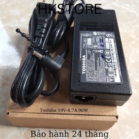 Sạc laptop Toshiba 19V-4.7A 90W Chính Hãng - Tương Thích Dòng L640, L655, C650, C640, A200, A205, R700, A300, P750, Bảo Hành 24 Tháng