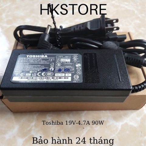 Sạc laptop Toshiba 19V-4.7A 90W Chính Hãng - Tương Thích Dòng L640, L655, C650, C640, A200, A205, R700, A300, P750, Bảo Hành 24 Tháng