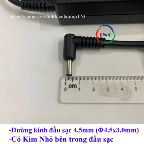 [Chân Nhỏ] thay cho Sạc Laptop MSI 20V - 6A - 120W Chân 4.5x3.0mm -Có Kim Nhỏ trong đầu sạc chân - đường kính 4.5mm PHỤ