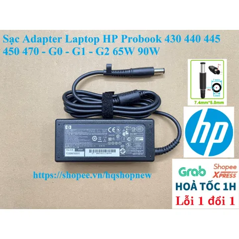 [Sạc zin] Sạc Adapter Laptop HP Probook 430 440 445 450 470 - G0 - G1 - G2 65W 90W PHỤ KIỆN LAPTOP