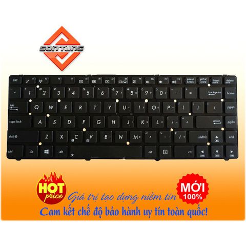 Bàn Phím Laptop Asus K45 K45A K45V K45VD K45VJ K45VM K45VS US Layout - Độ Nhạy Cao, Bảo Hành 09 Tháng