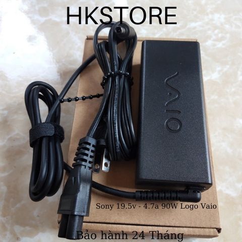 Sạc Laptop Chính Hãng Sony 19.5V - 3.9A 75W Logo Vaio, Bảo Hành 24 Tháng, Tương Thích CR CS NR NS NW SR EA
