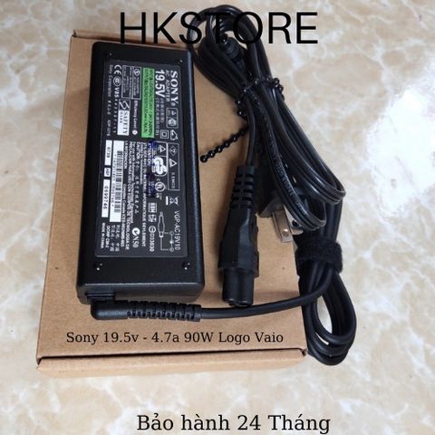 Sạc Laptop Chính Hãng Sony 19.5V - 3.9A 75W Logo Vaio, Bảo Hành 24 Tháng, Tương Thích CR CS NR NS NW SR EA