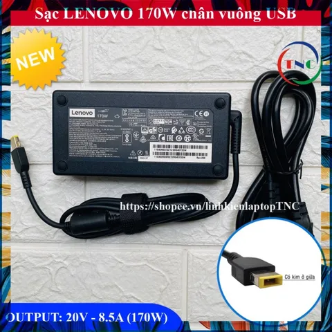 Sạc Laptop Lenovo 20V 8.5A 170W chân vuông USB Slim PHỤ KIỆN LAPTOP
