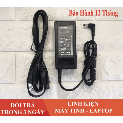 🔝 Sạc Laptop LENOVO 19V  3.42A  65W Chân Kim Thường Kèm Dây Nguồn