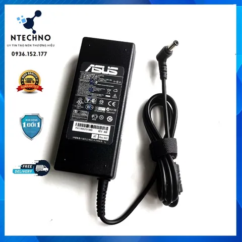 🔝 Sạc Laptop Asus 19V - 4.74A - 90W Chân kim thường 5.5mm x 2.5mm - Tặng kèm dây nguồn [pt] - Bảo hành 12 Tháng