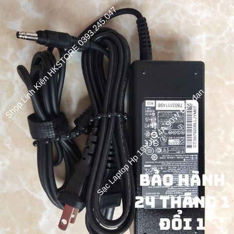 Sạc Laptop HP 19V-4.74A 90W Đầu Đạn Chất Lượng Cao Dành Cho HP Compaq 6535s, 6820s, 6515b - Bảo Hành 24 Tháng, Tặng Kèm Dây Nguồn