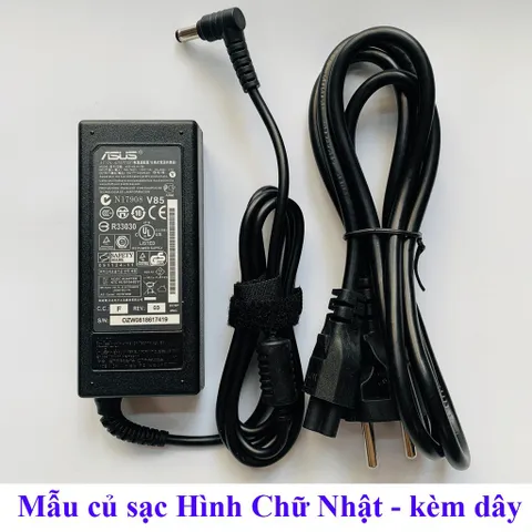 🔝 Sạc Laptop ASUS 19V - 3.42A (65w) cho Asus K45A, K55A, X45C, X401, K46, F451, X450, X550, P550, X551, X552 - Nhập Khẩ