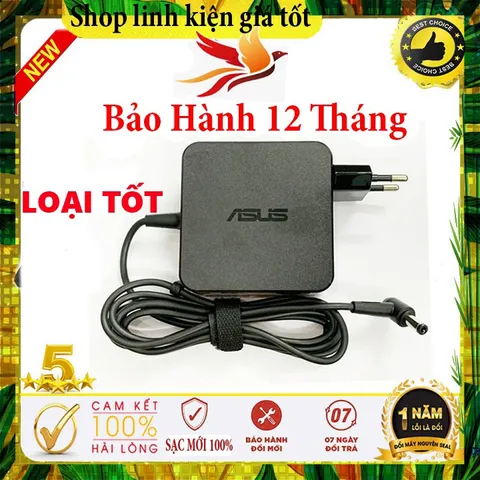 Sạc laptop Asus 19v-3.42a/2.37a/1.75a Loại tốt - ADAPTER ASUS - Sạc asus chân to / nhỏ - sạc máy tính asus PHỤ KIỆN LAPT