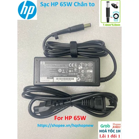 Sạc Laptop HP Chân to / Nhỏ 18.5V - 3.5A / 19V - 4.74A / 19.5V - 3.33A / 19.5V - 2.31A - Sạc máy tính Hp 45W / 65W / 90W