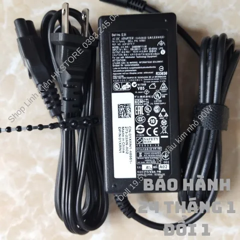 🔝 Sạc Laptop Dell 19.5V-3.34A 65W Kim Nhỏ Dell 3147 3148 3551 5458 5555 5558 5755 5758 5759 7348 xps13 9343 9350 9360