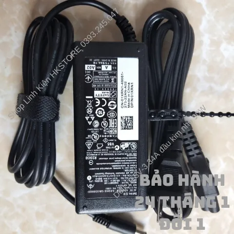 🔝 Sạc Laptop Dell 19.5V-3.34A 65W Kim Nhỏ Dell 3147 3148 3551 5458 5555 5558 5755 5758 5759 7348 xps13 9343 9350 9360