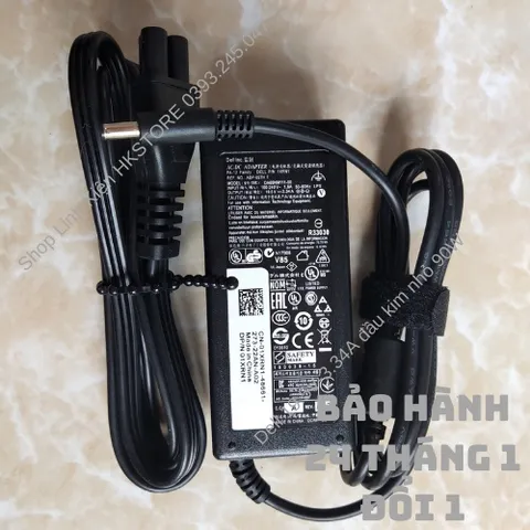 🔝 Sạc Laptop Dell 19.5V-3.34A 65W Kim Nhỏ Dell 3147 3148 3551 5458 5555 5558 5755 5758 5759 7348 xps13 9343 9350 9360