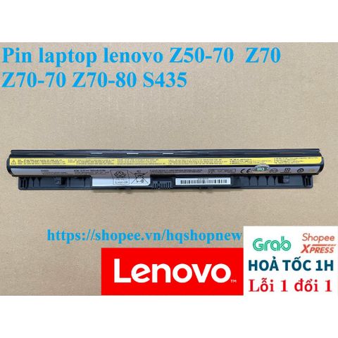 Pin Laptop Lenovo Z50-70 Z70-70 Z70-80 S435 - Pin Chính Hãng 4 Cell Mới 100% - Bảo Hành Đổi Mới 100%