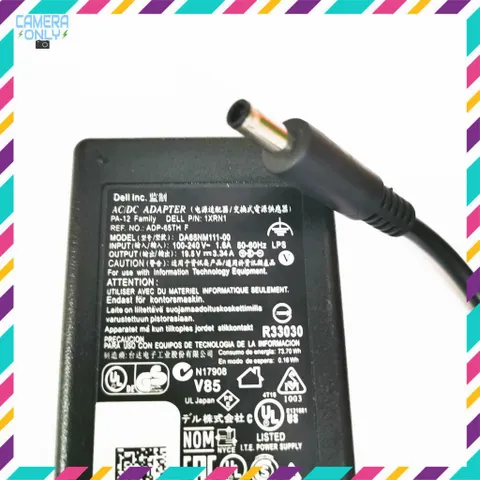 🔝 Sạc laptop dell chân kim nhỏ Zin 19.5v-3.34a-65w, adapter laptop dell loại tốt