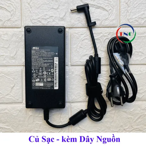 [Chân Nhỏ] Sạc Laptop MSI 19.5V - 9.23A - 180W Chân Kim Nhỏ 4.5x3.0mm - Có Kim Nhỏ trong đầu sạc - đường kính 4.5mm PHỤ