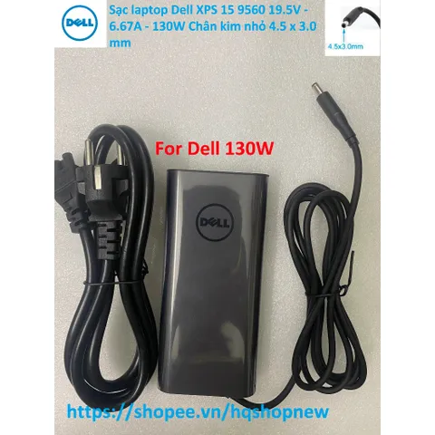 [Sạc zin] Sạc laptop Dell XPS 15 9560 19.5V - 6.67A - 130W Chân kim nhỏ 4.5 x 3.0 mm PHỤ KIỆN LAPTOP