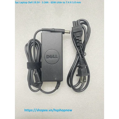 [Sạc zin] Sạc Laptop Dell 19.5V - 3.34A - 65W chân to 7.4 X 5.0 mm PHỤ KIỆN LAPTOP
